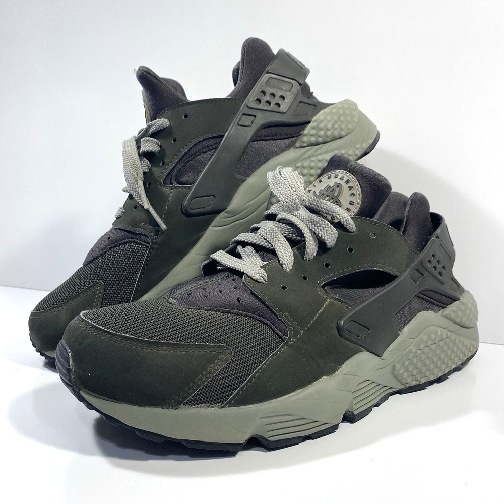 Nike Mens Size 9 Air Huarache Sequoia Dark Stucco Army Green 318429-311